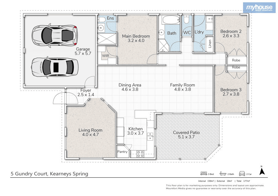 5 Gundry Court, KEARNEYS SPRING, QLD 4350