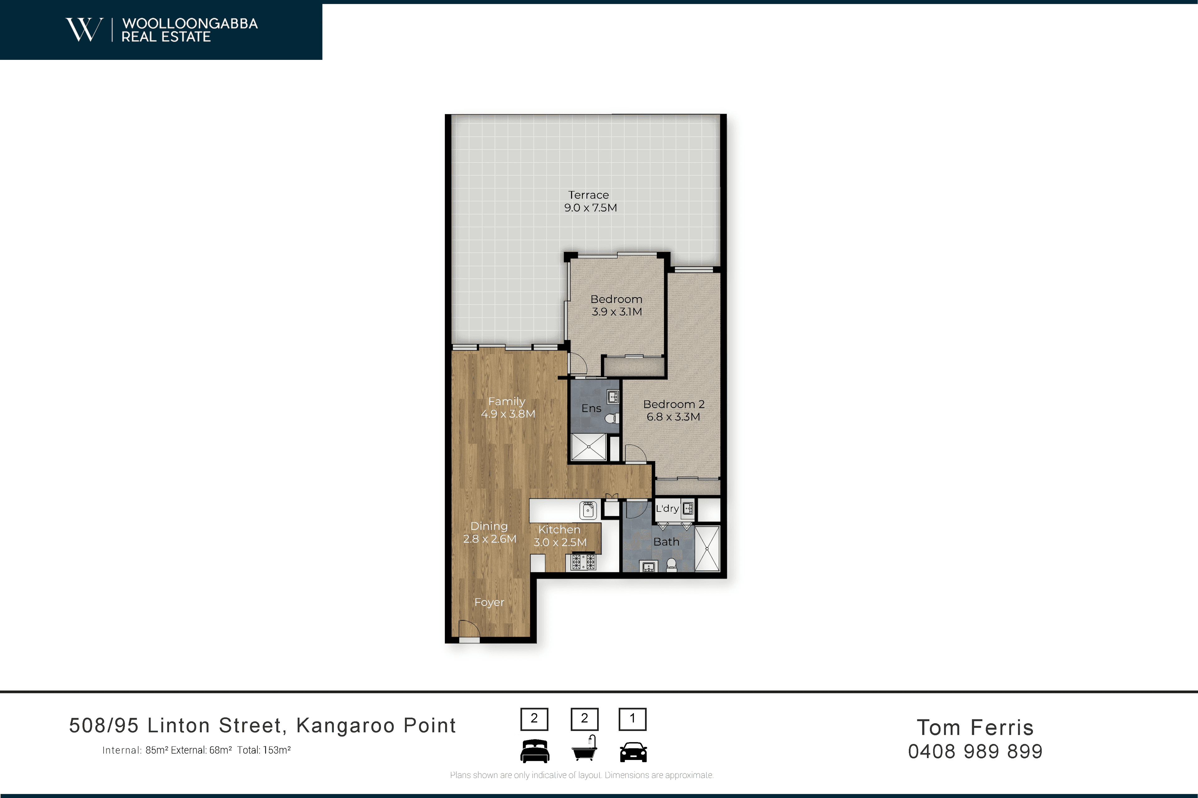 508/95 Linton Street, Kangaroo Point, Qld 4169