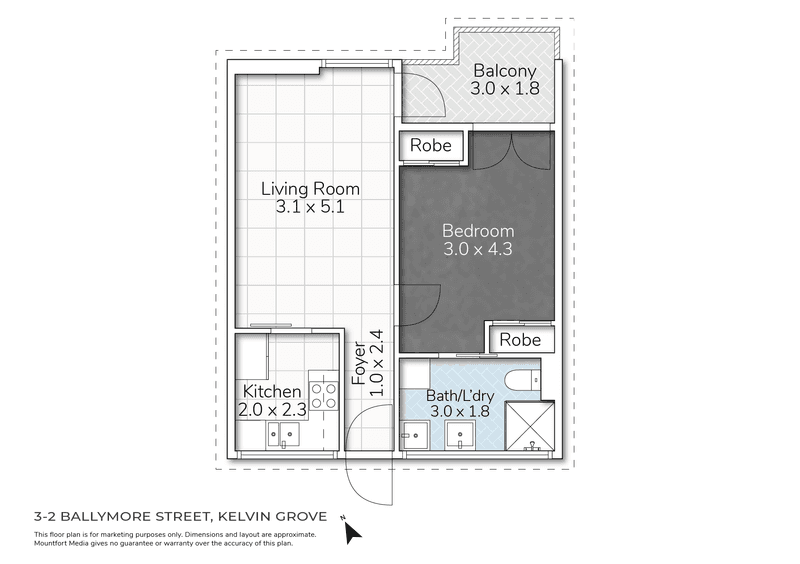 3/2 Ballymore Street, Kelvin Grove, QLD 4059