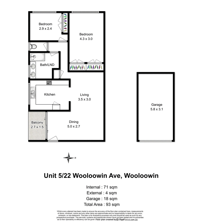 5/22 Wooloowin Avenue, WOOLOOWIN, QLD 4030