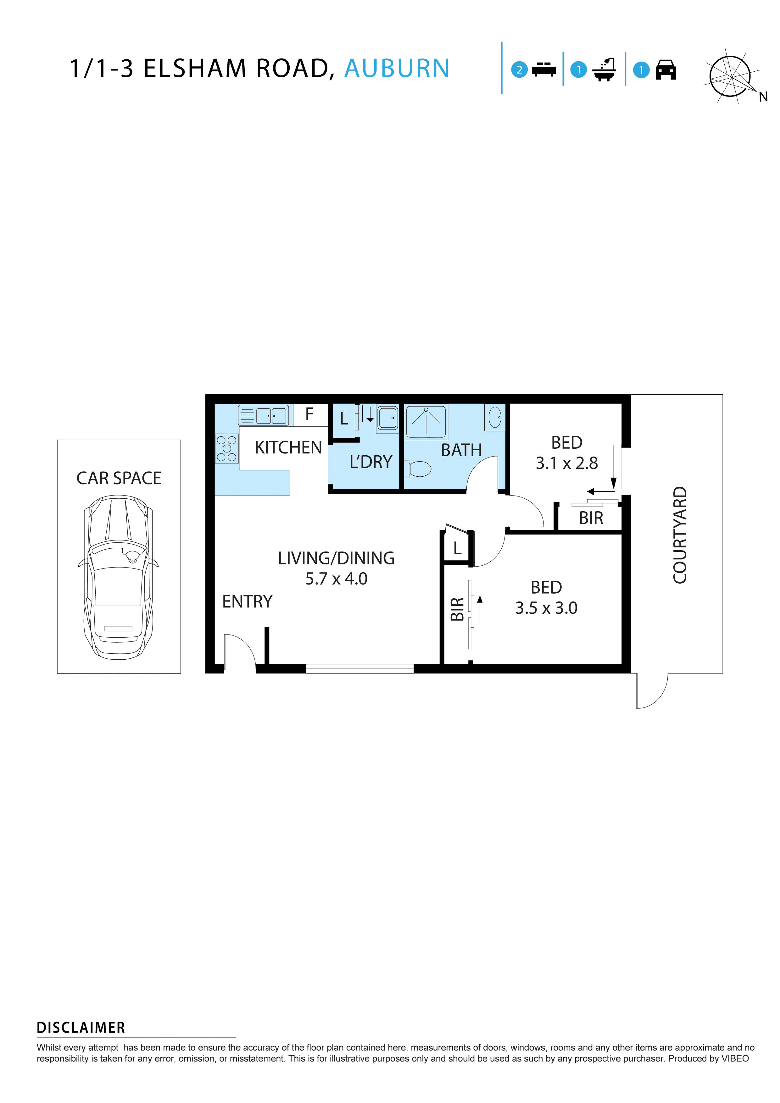 1/1-3 Elsham Road, Auburn, NSW 2144