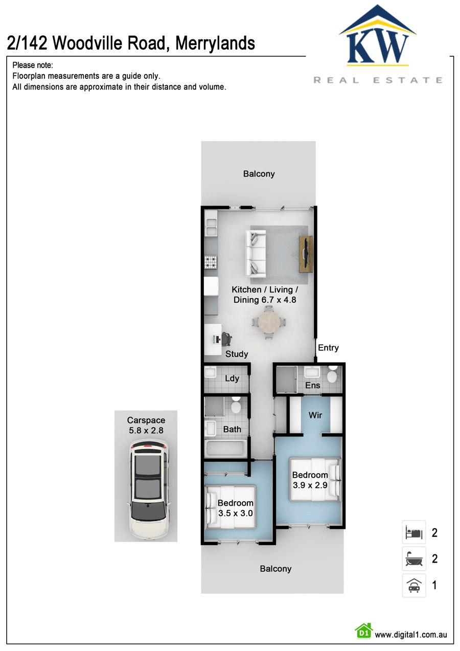 2 / 142- 146 Woodville Road, MERRYLANDS, NSW 2160