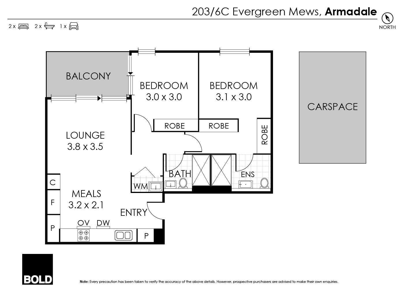 203/6C Evergreen Mews, ARMADALE, VIC 3143