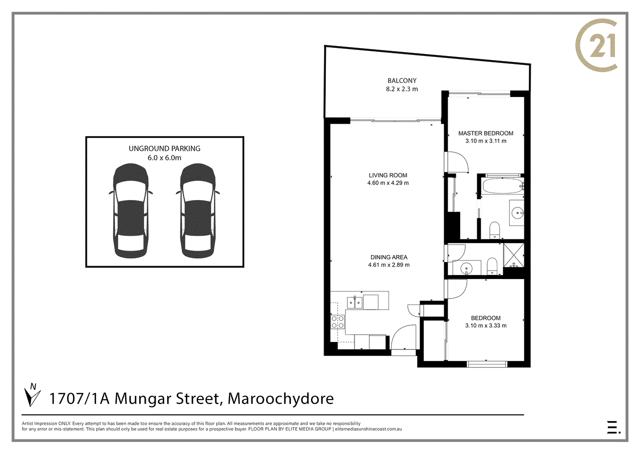 1707/1A Mungar Street, Maroochydore, QLD 4558