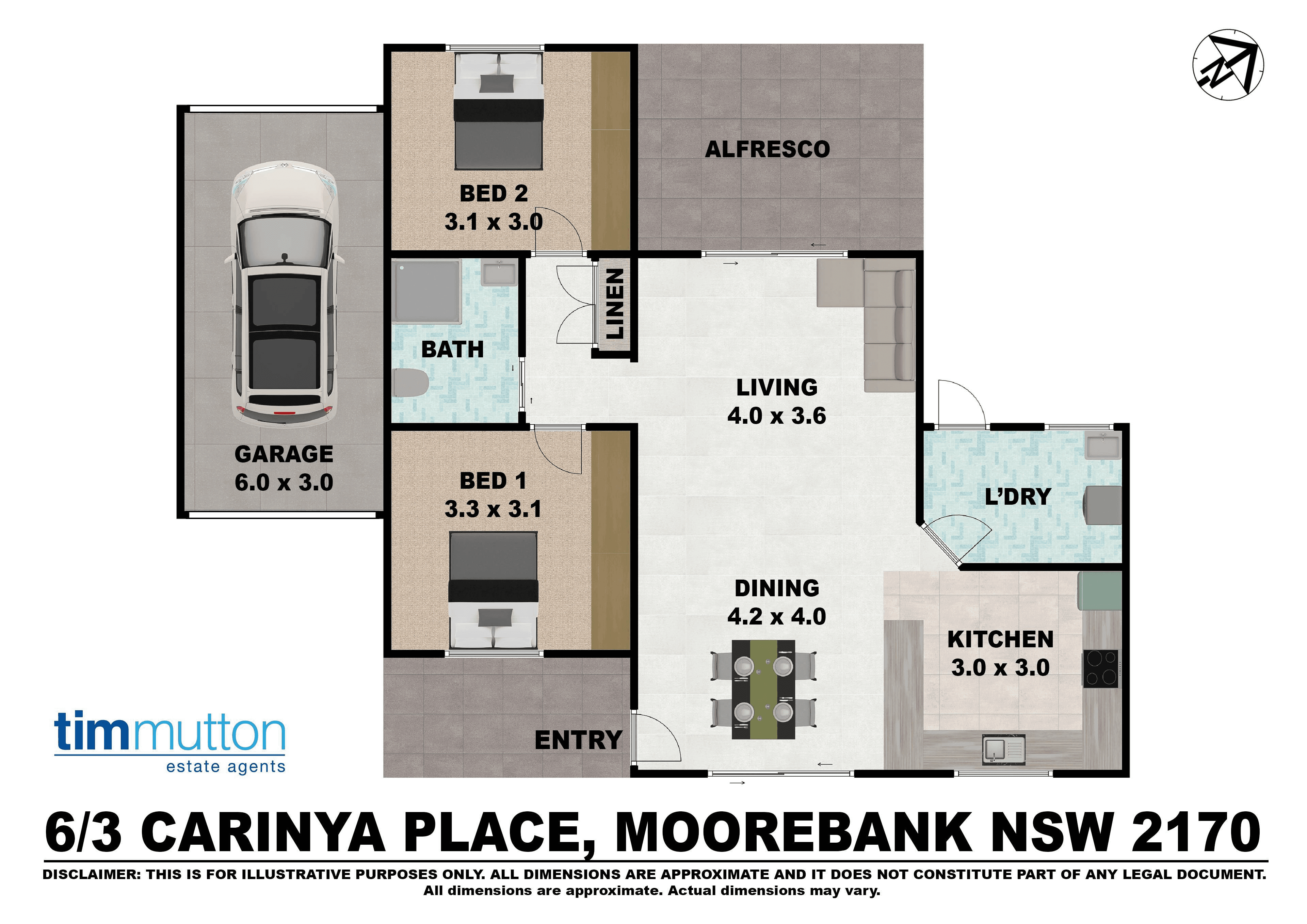 Unit 6/3 Carinya Pl, Moorebank, NSW 2170