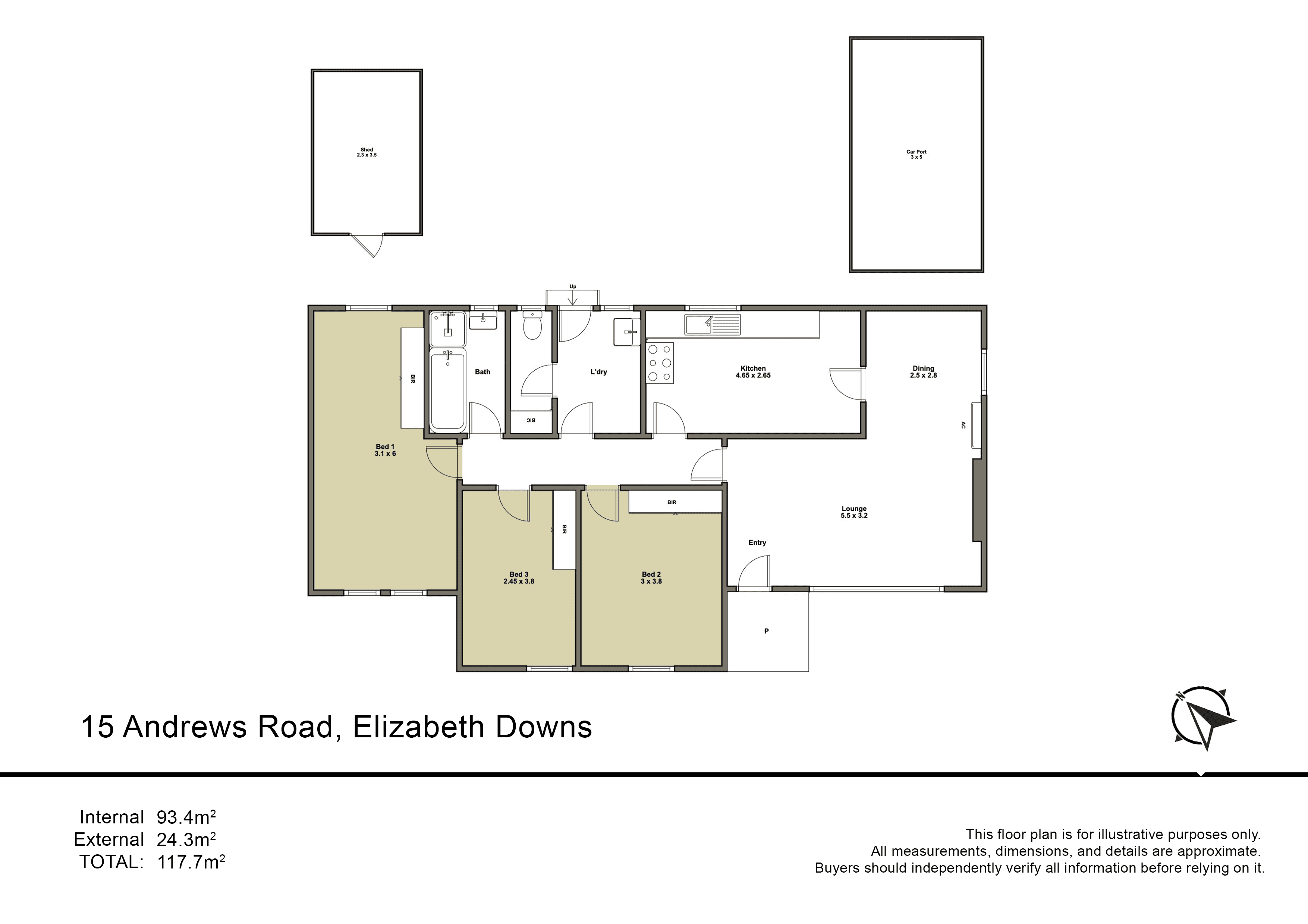 15 Andrews Road, ELIZABETH DOWNS, SA 5113