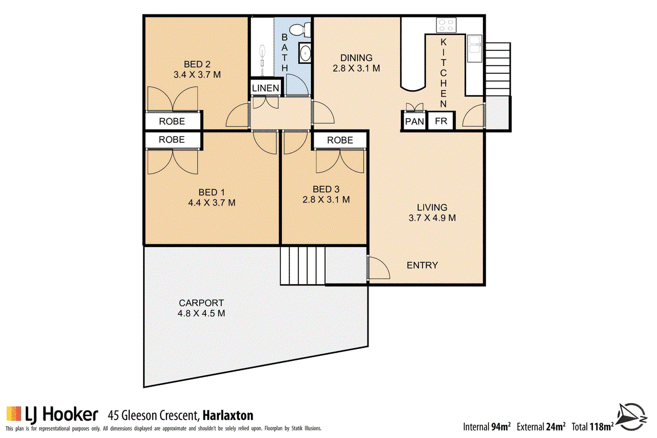 45 Gleeson Crescent, HARLAXTON, QLD 4350