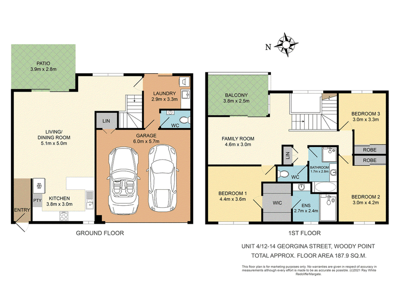 4/12-14 Georgina Street, WOODY POINT, QLD 4019