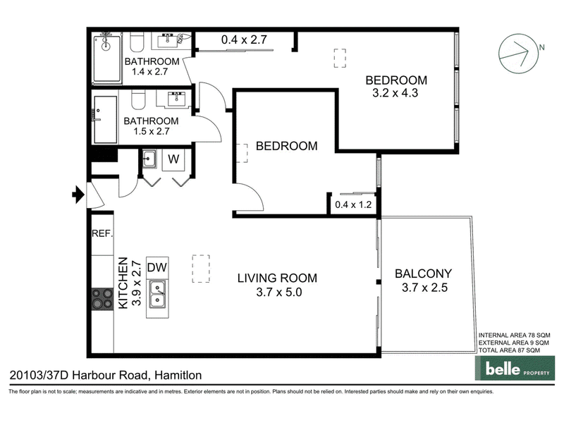 20103/37D Harbour Road, Hamilton, QLD 4007