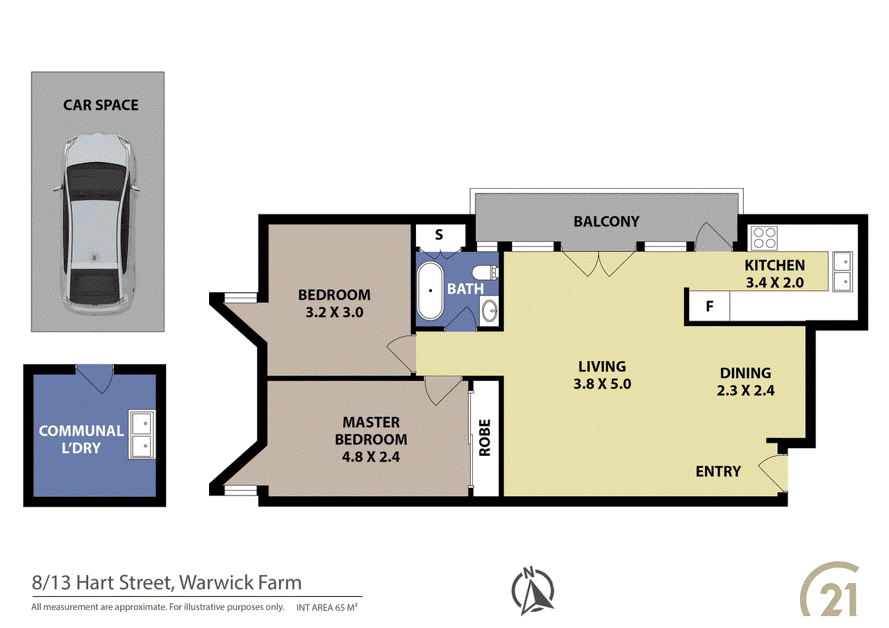 8/13 Hart Street, Warwick Farm, NSW 2170