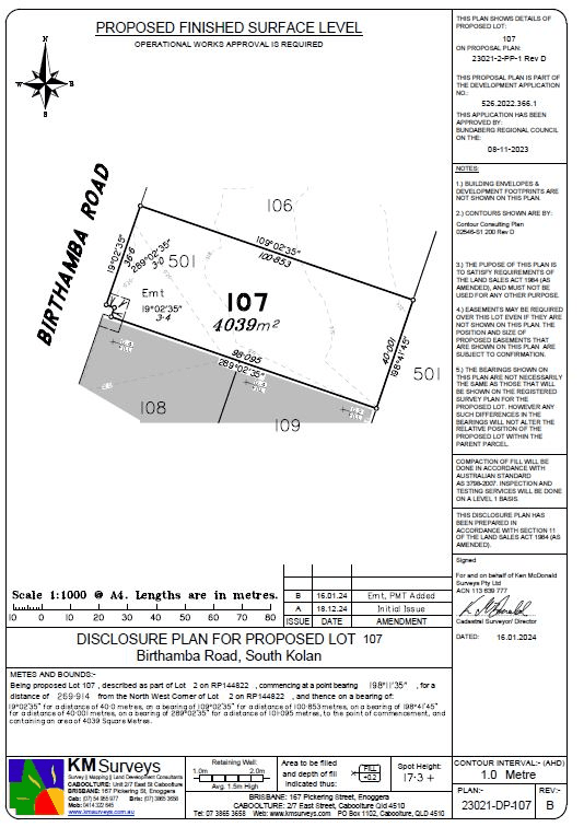 Lots 101-108 Birthamba Road, SOUTH KOLAN, QLD 4670