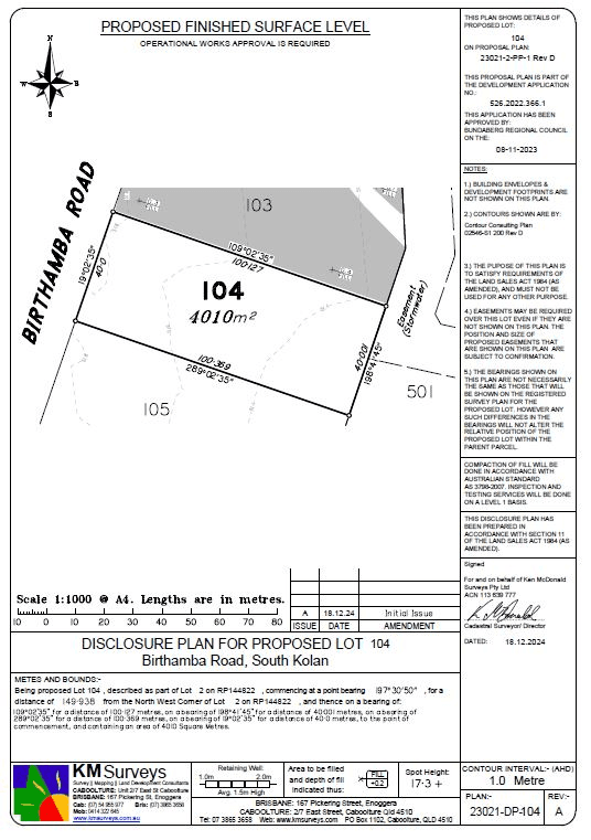 Lots 101-108 Birthamba Road, SOUTH KOLAN, QLD 4670