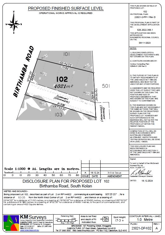 Lots 101-108 Birthamba Road, SOUTH KOLAN, QLD 4670