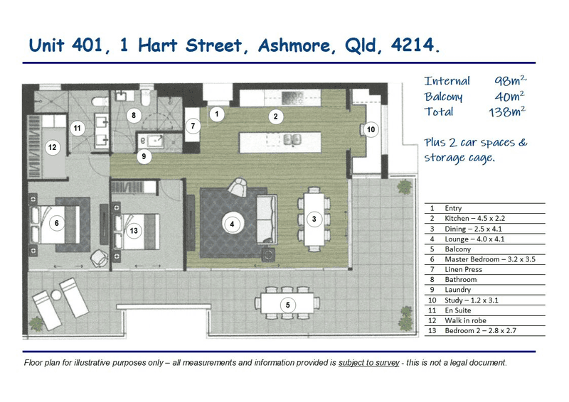 UNIT 401/1 HART STREET, ASHMORE, QLD 4214