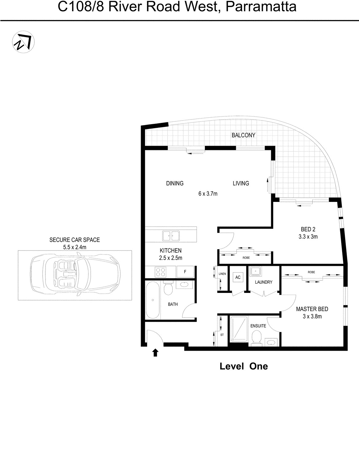 C108/8 River Road West, Parramatta, NSW 2150