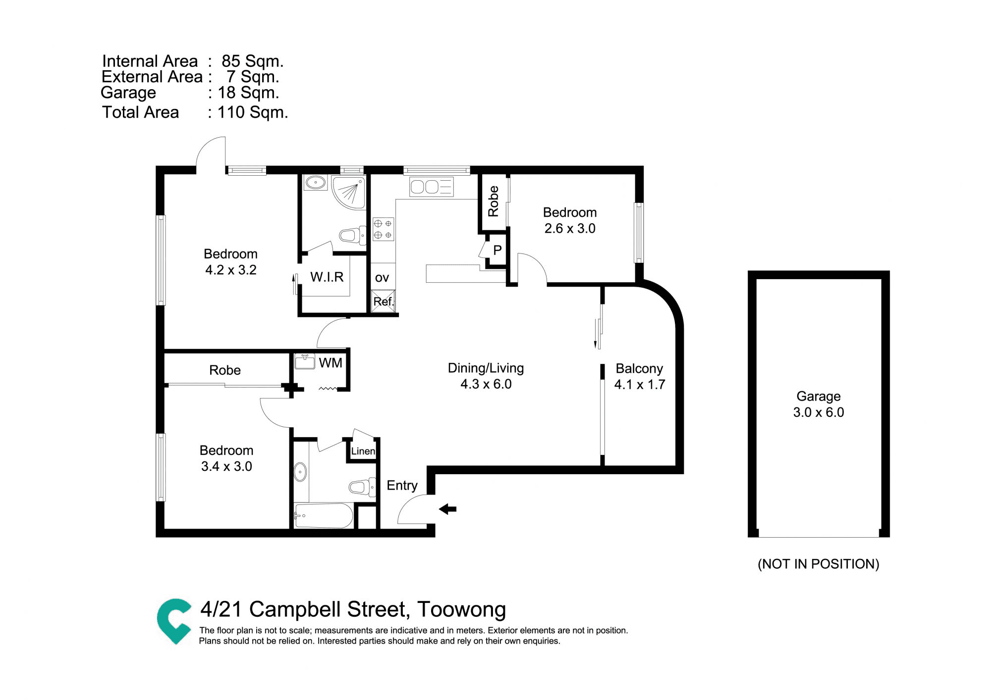 4/21 Campbell Street, TOOWONG, QLD 4066