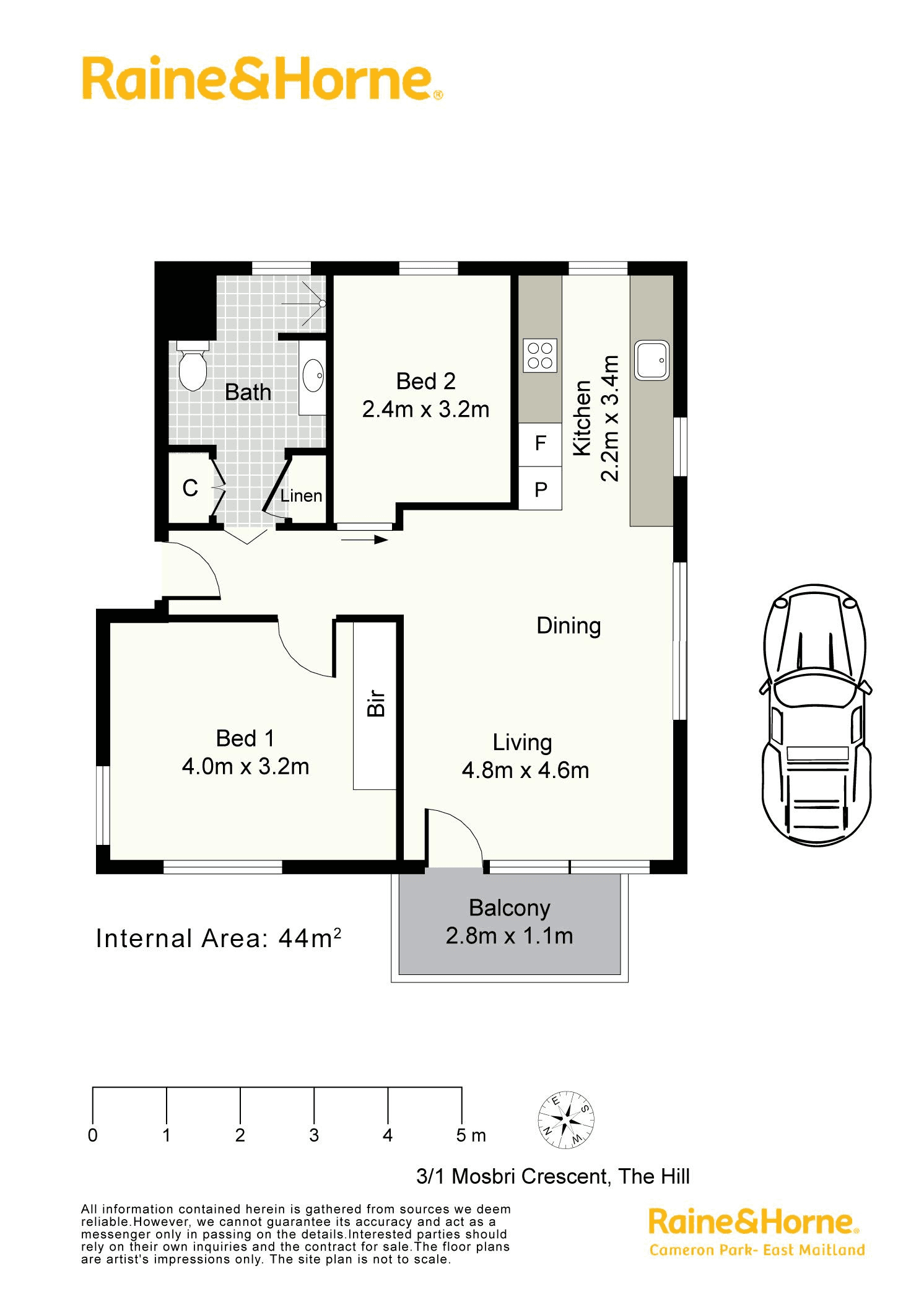 3/1 Mosbri Crescent, THE HILL, NSW 2300