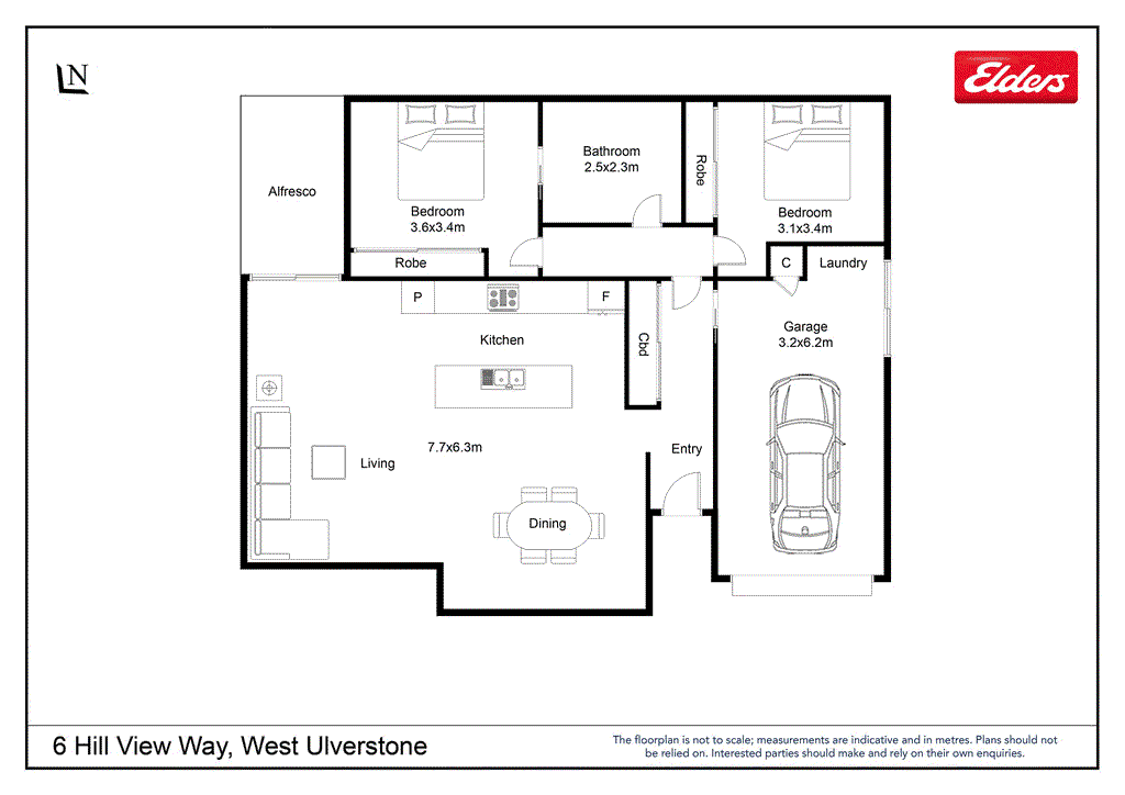 Unit 1 6 Hill View Way, WEST ULVERSTONE, TAS 7315