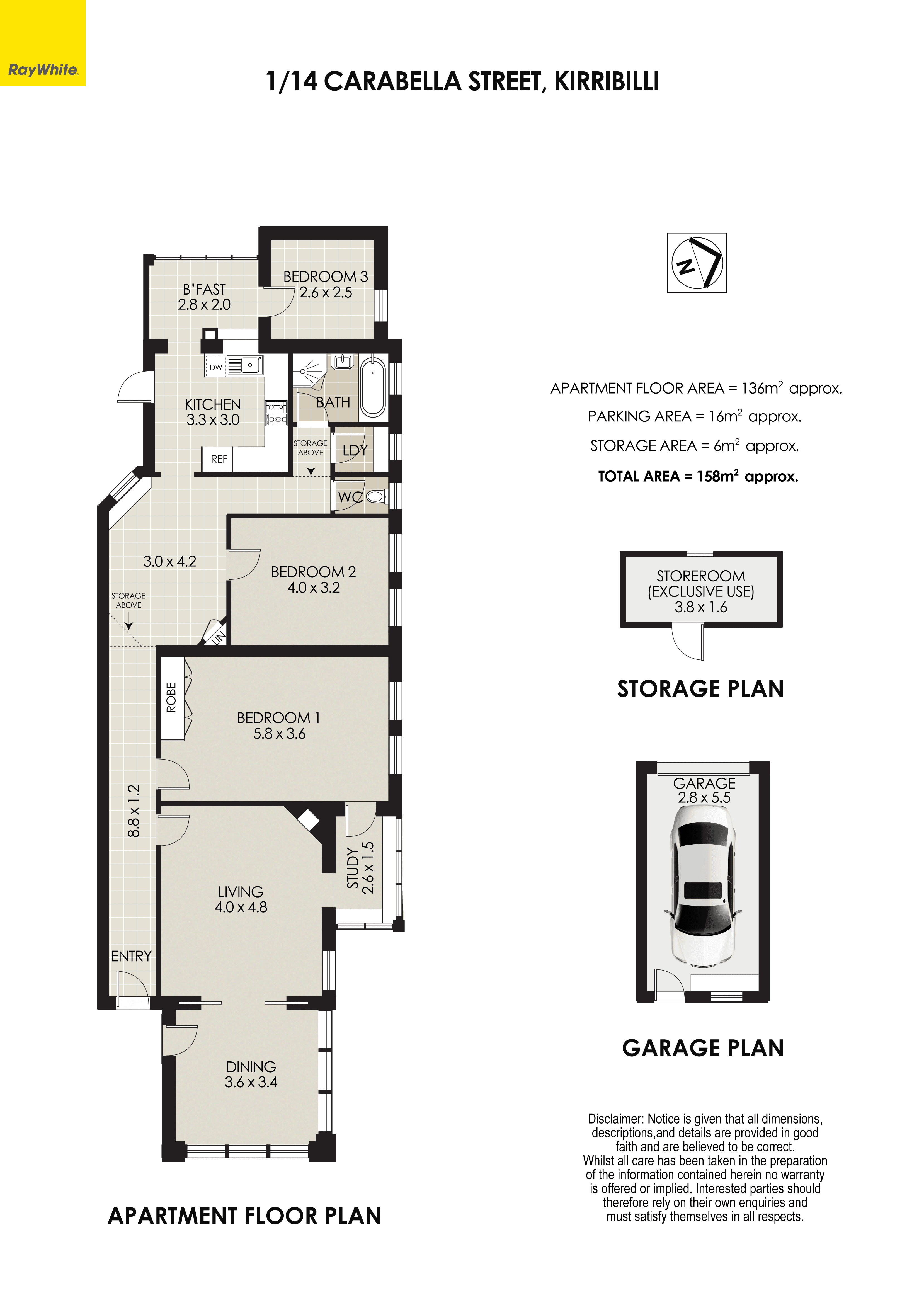 1/14 Carabella Street, KIRRIBILLI, NSW 2061