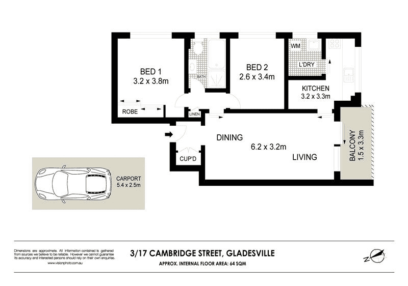 3/17 Cambridge Street, GLADESVILLE, NSW 2111