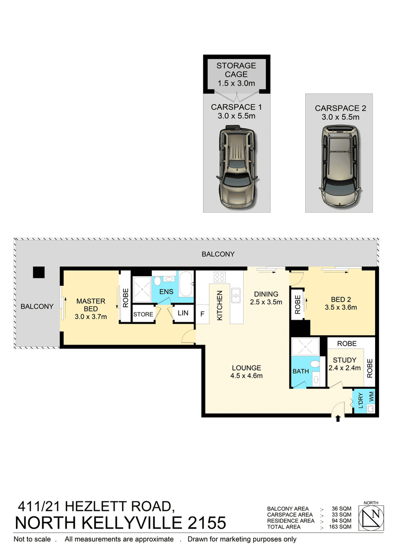 Unit 411/21 Hezlett Rd, North Kellyville, NSW 2155