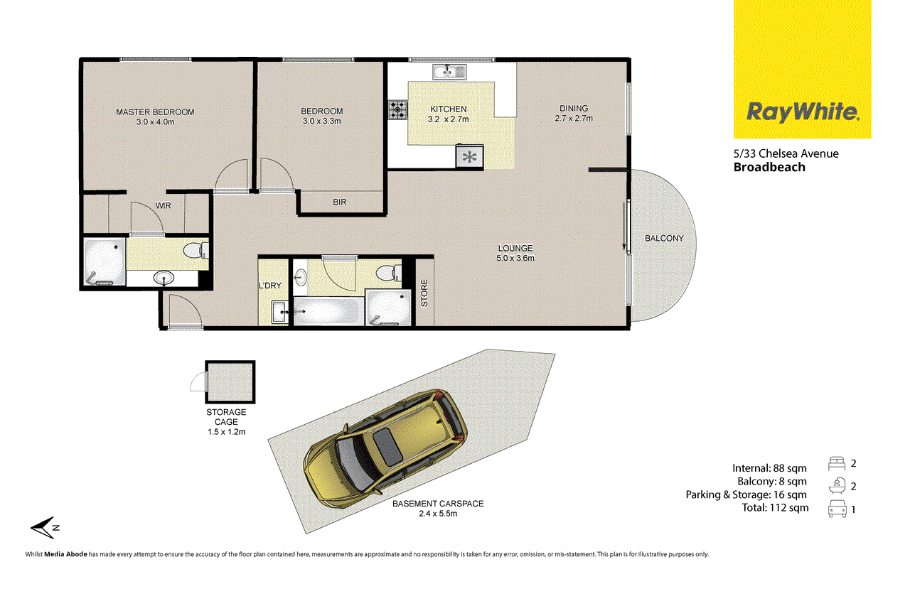 5/33 Chelsea Avenue, BROADBEACH, QLD 4218