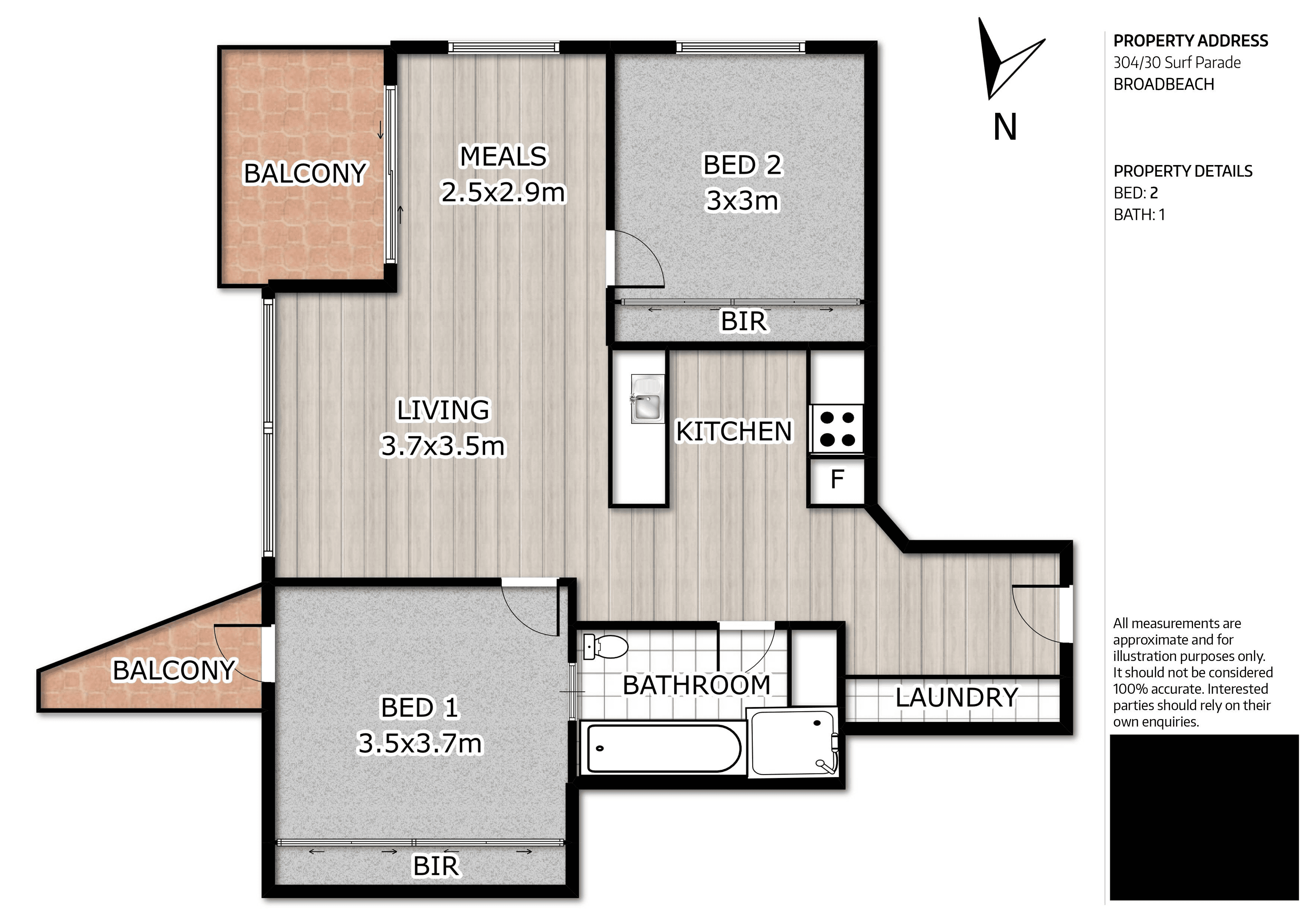 Level 3/304/30 Surf Parade, Broadbeach, QLD 4218