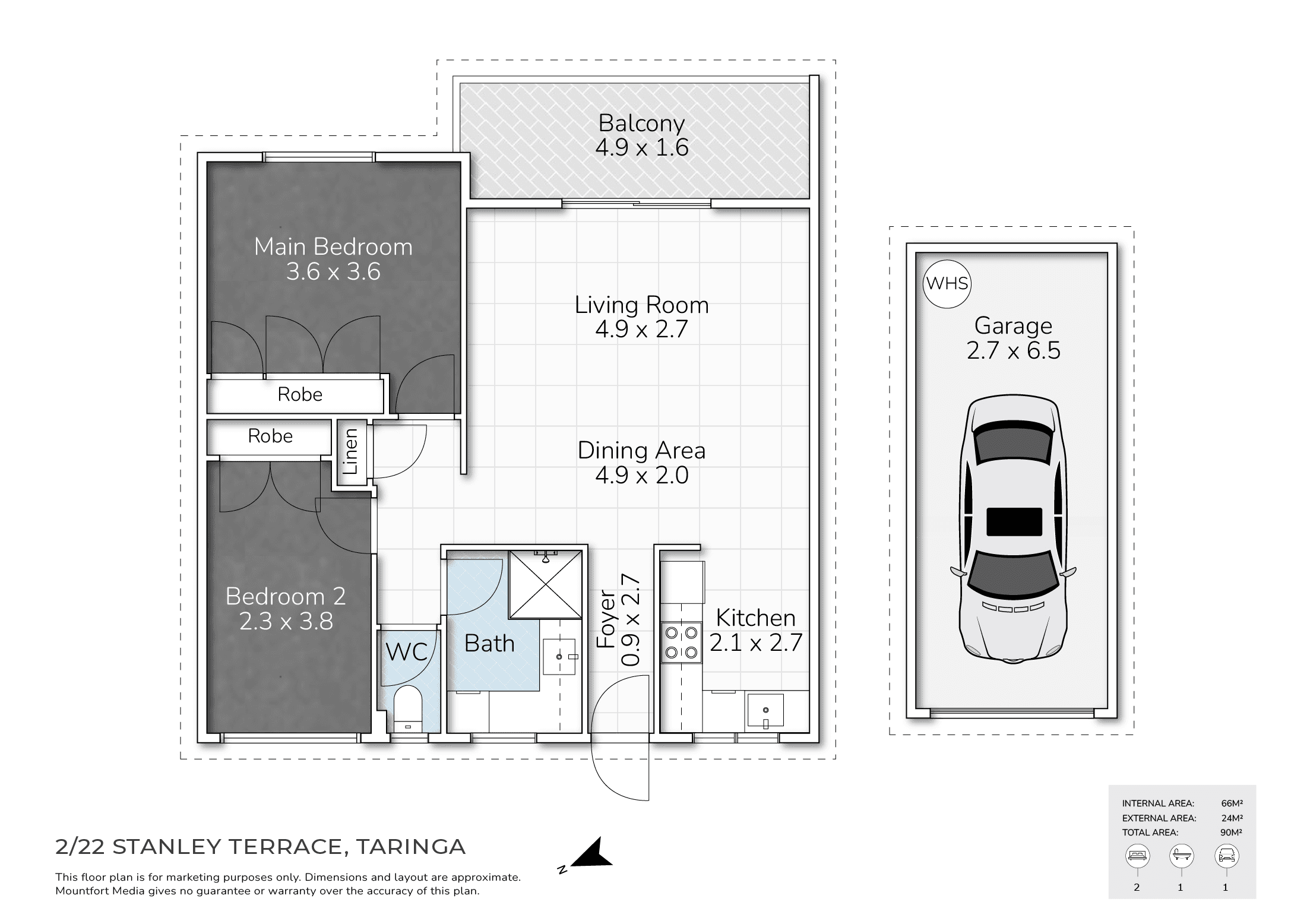 2/22 Stanley Terrace, TARINGA, QLD 4068