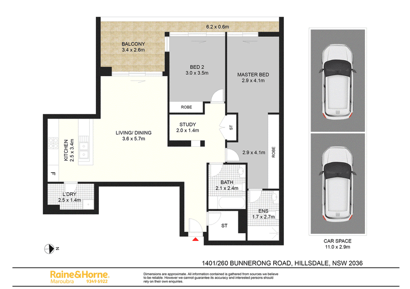 1401/260 Bunnerong Road, HILLSDALE, NSW 2036