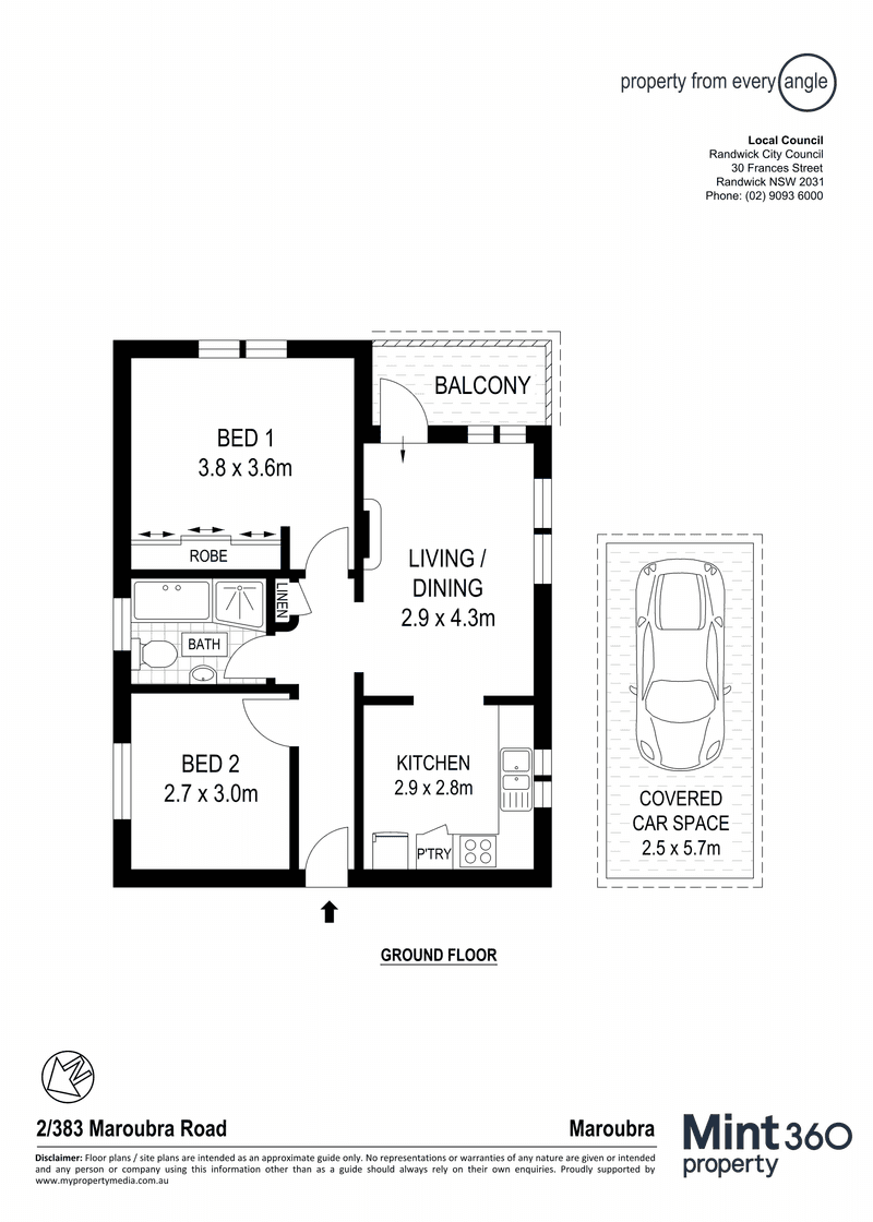 2/383 Maroubra Road, Maroubra, NSW 2035