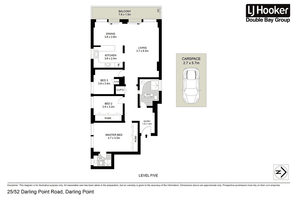 25/52 Darling Point Road, DARLING POINT, NSW 2027