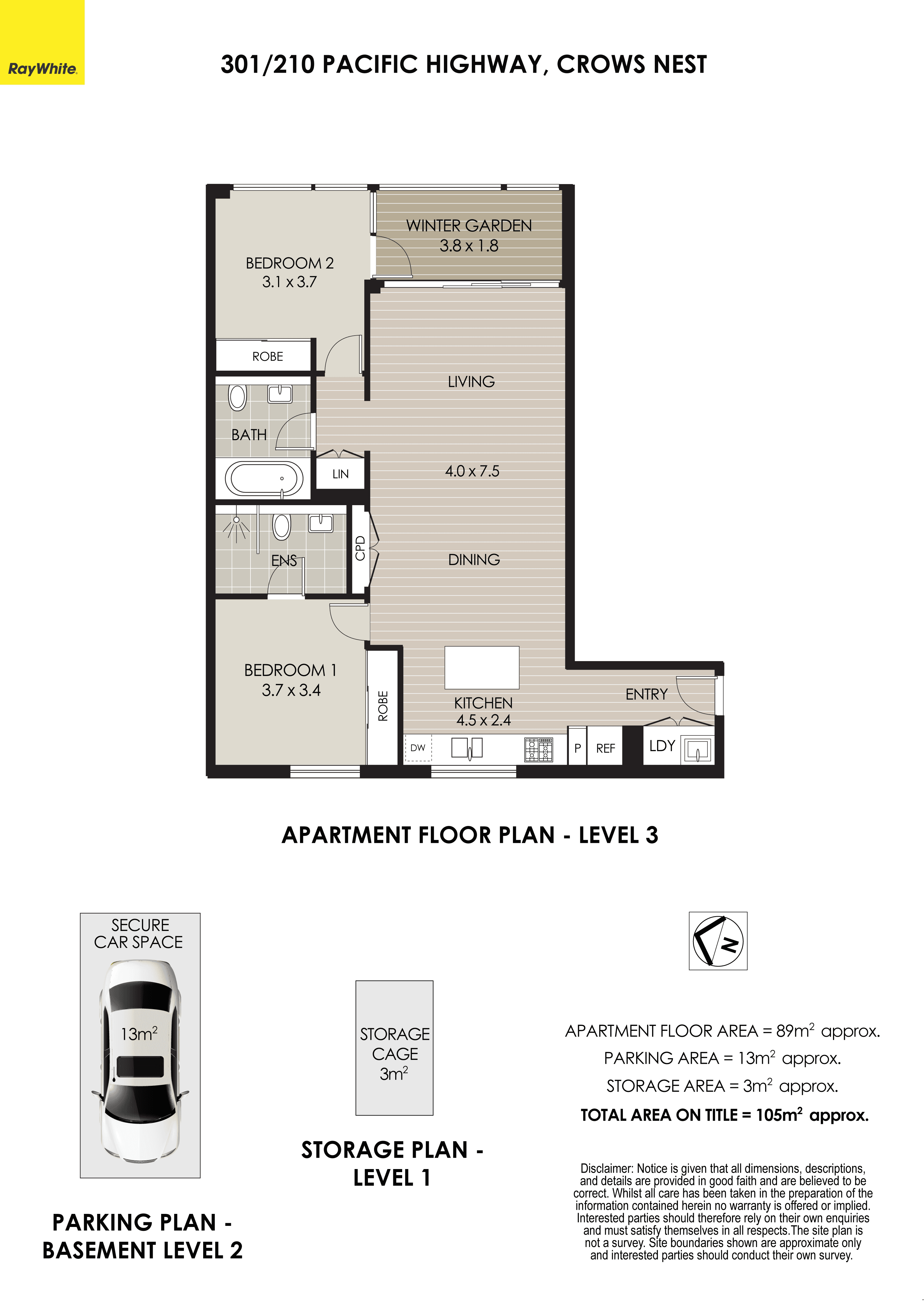 301/210 Pacific Highway, CROWS NEST, NSW 2065