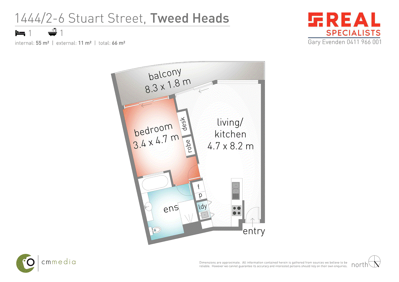 1444/6-8 Stuart Street, TWEED HEADS, NSW 2485