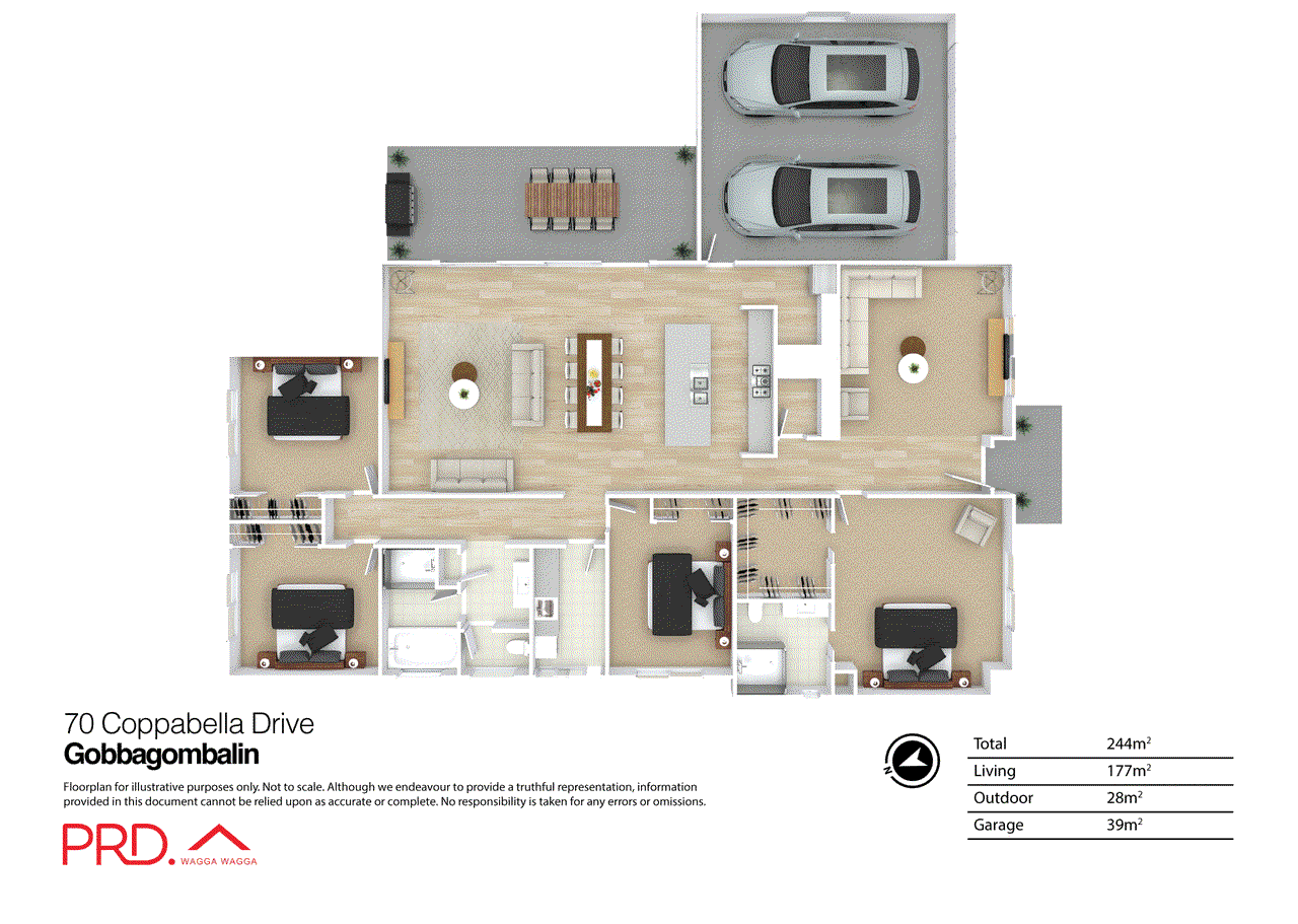 70 Coppabella Drive, GOBBAGOMBALIN, NSW 2650