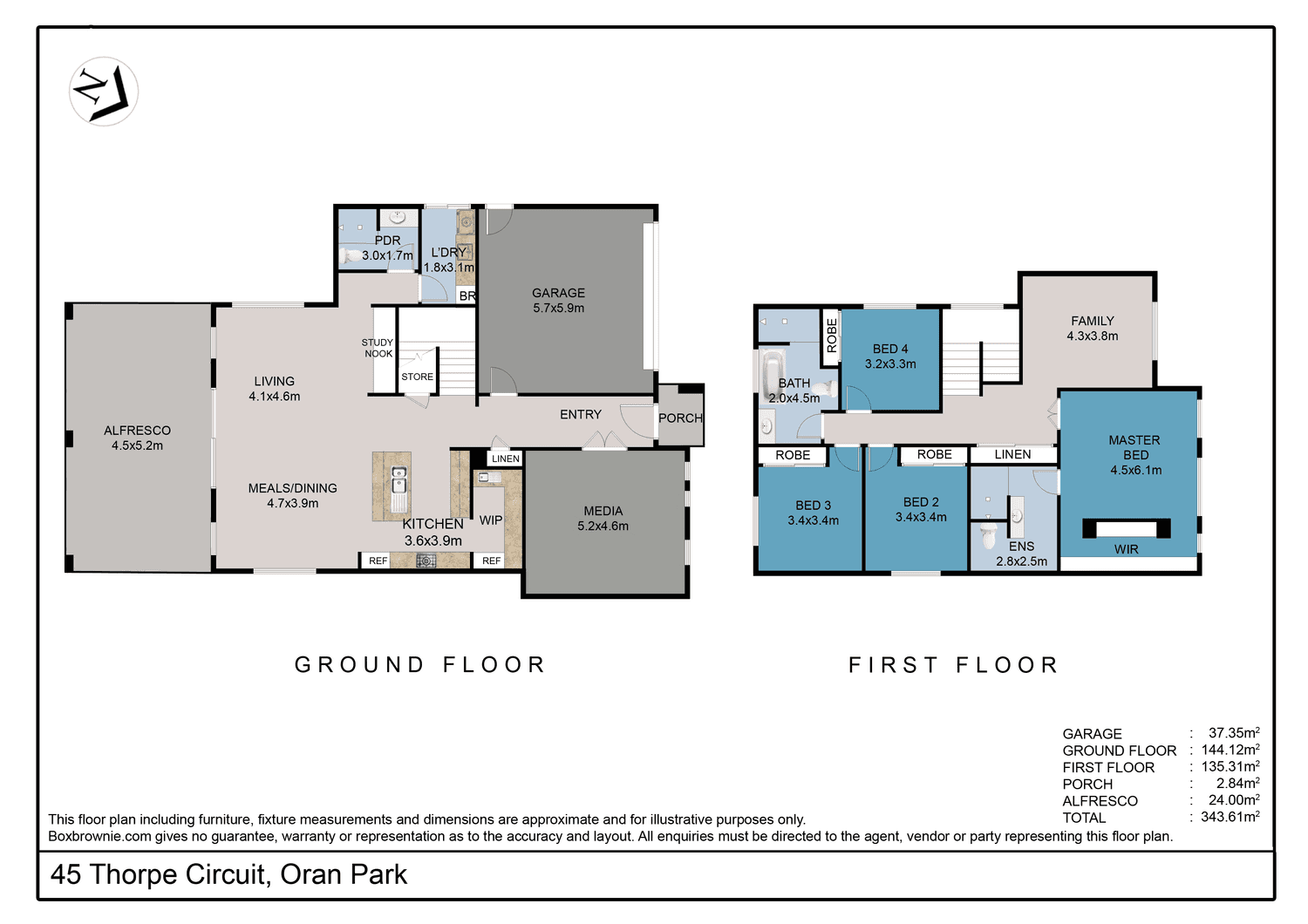 45 Thorpe Circuit, Oran Park, NSW 2570