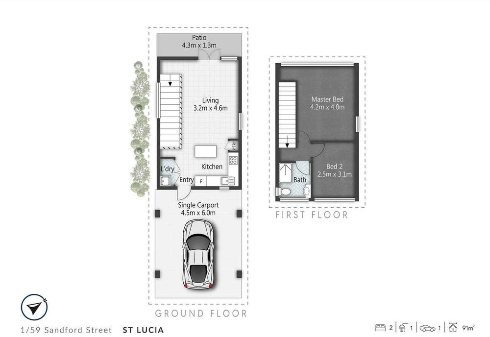 1/59 Sandford Street, ST LUCIA, QLD 4067