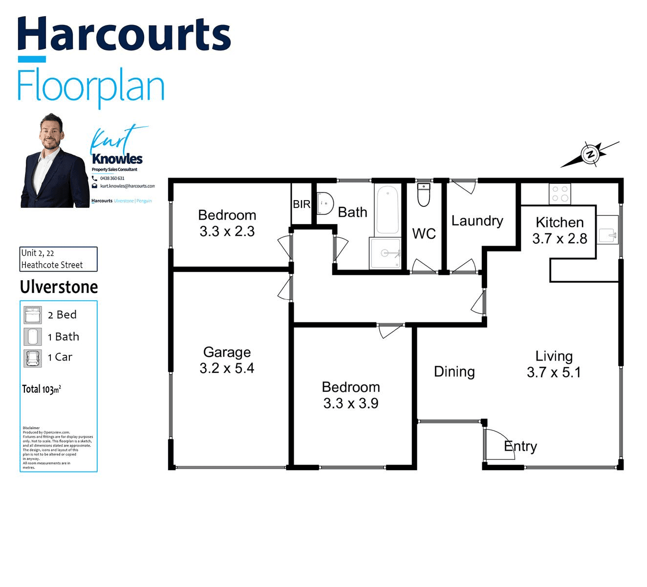 2/22 Heathcote Street, ULVERSTONE, TAS 7315