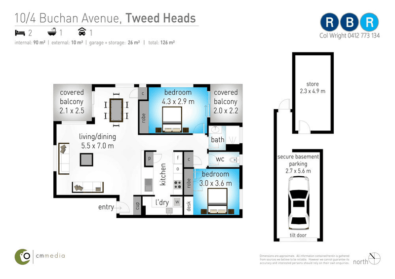 10/4 Buchan Avenue, TWEED HEADS, NSW 2485