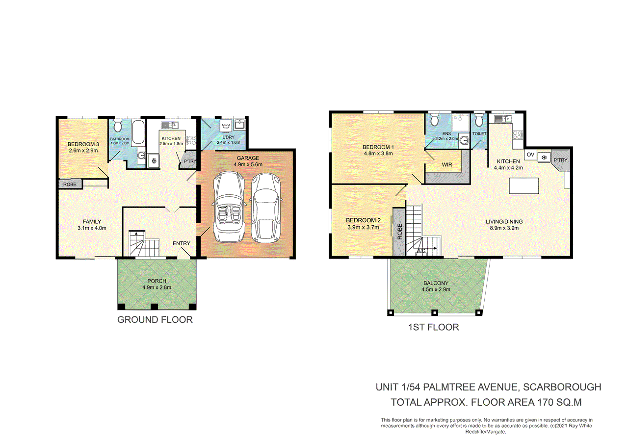 1/54 Palmtree Avenue, SCARBOROUGH, QLD 4020